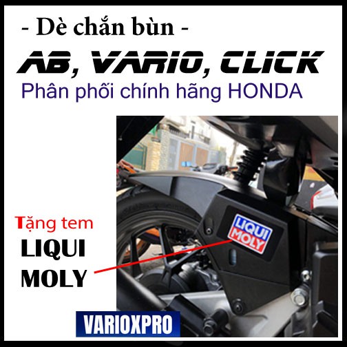Chắn bùn AB, VARIO, CLICK phân phối chính hãng HD - Dè con chắn bùn sau HD