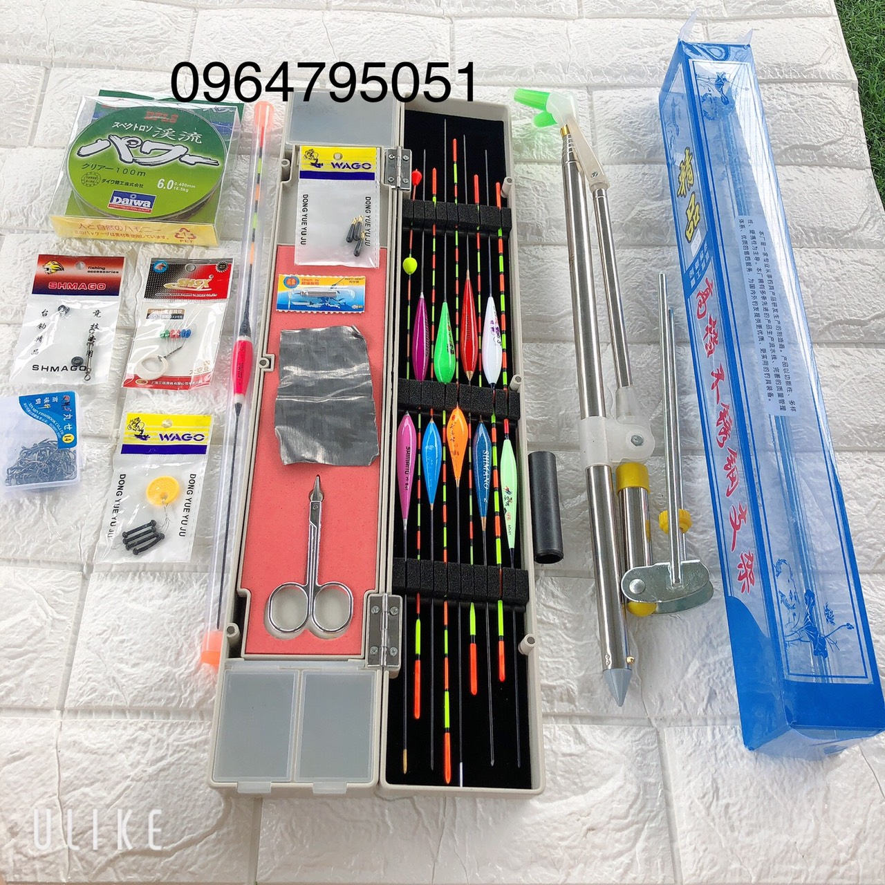combo phao câu đài kèm chống cần