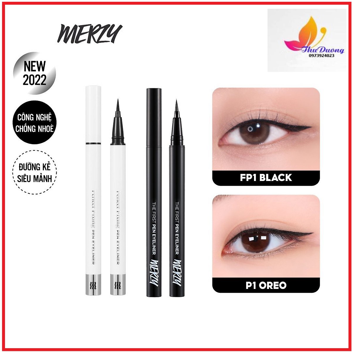 Bút Kẻ Mắt Nước Chống Trôi Merzy Another Me The First Pen Eyeliner