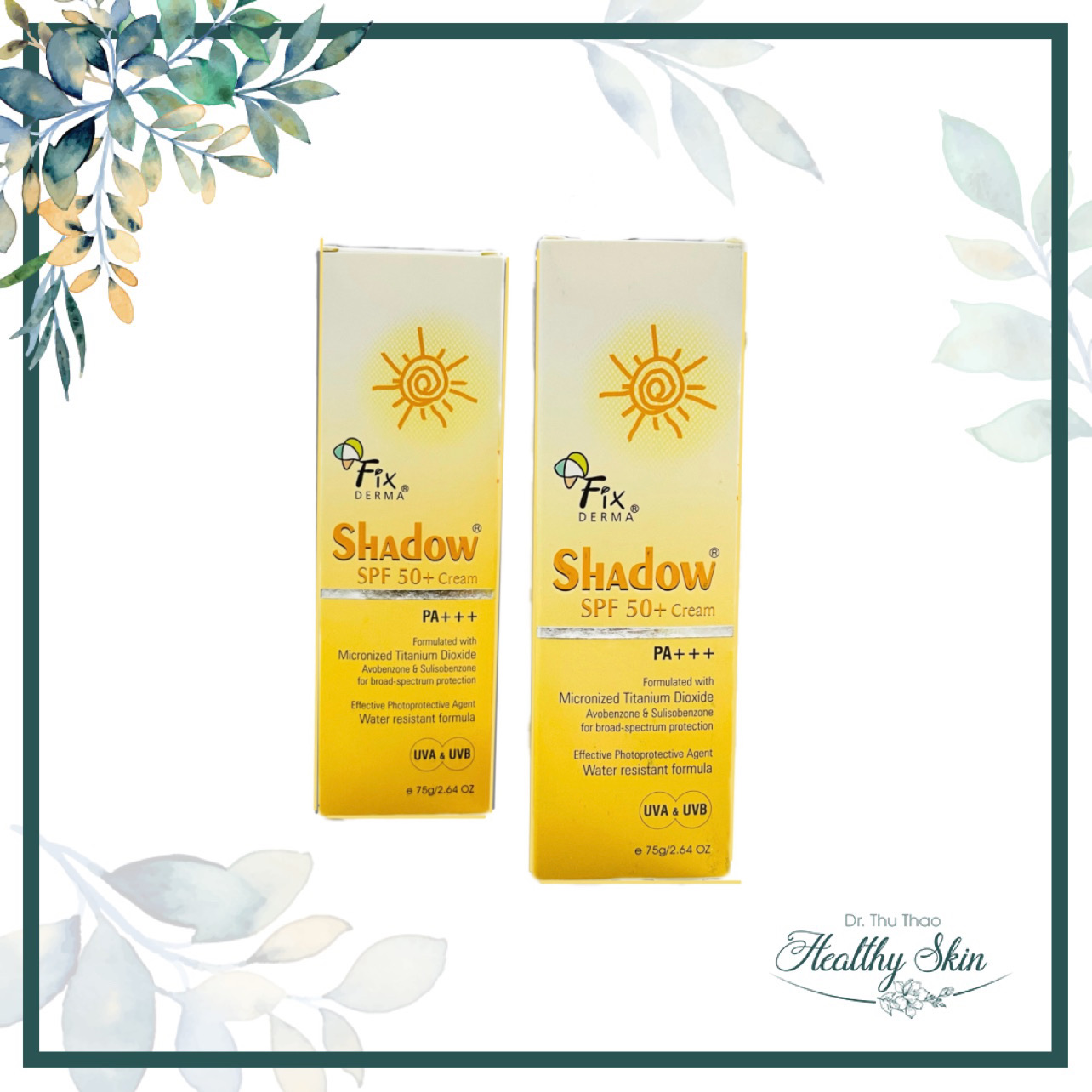 Kem chống nắng fixderma shadow spf 50+ cream