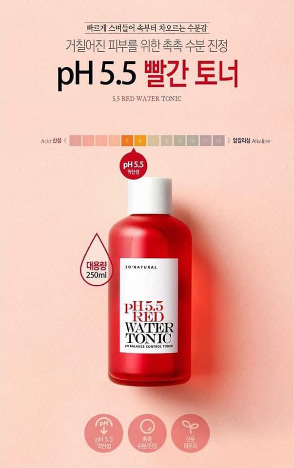 NƯỚC HOA HỒNG RED PEEL SO NATURAL PH 5.5 RED WATER TONIC 250ML - SẢN PHẨM ĐƯỢC YÊU THÍCH TRÊN THỊ TRƯỜNG HIỆN TAY, DÙNG RẤT TỐT LUÔN Ạ, ĐẢM BẢO DÙNG RẤT THÍCH, KHÁCH YÊU TRẢI NGHIỆM ỦNG HỘ SHOP NHÉ
