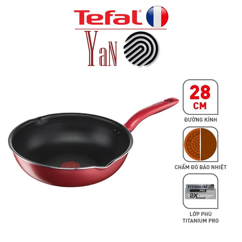 Chảo chiên sâu lòng bếp từ chống dính cao cấp 28cm Tefal So Chef G1358696 - Hàng chính hãng