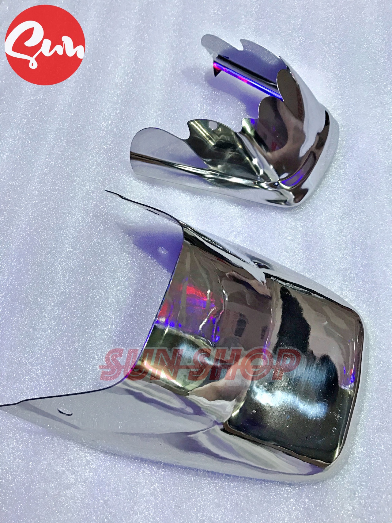 KẸP MỎ DÈ DREAM VÀ DUÔI CHẮN BÙN SAU INOX DÀY 1 LY, SÁNG BÓNG DÙNG CHO DREAM THÁI, SUPER DREAM ĐỜI ĐẦU, SÁNG BÓNG, KHÔNG BÉN