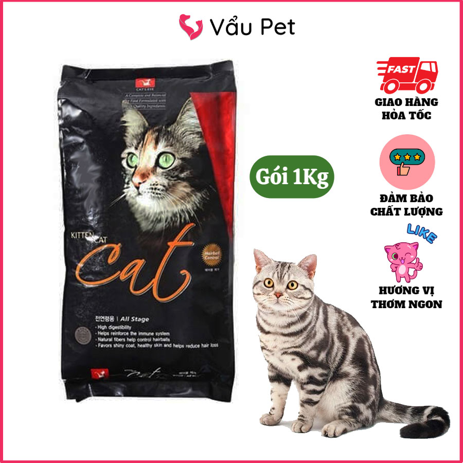 Thức Ăn Cho Mèo Cateye 1kg Thức Ăn Hạt Cho Mèo Vẩu Pet Shop