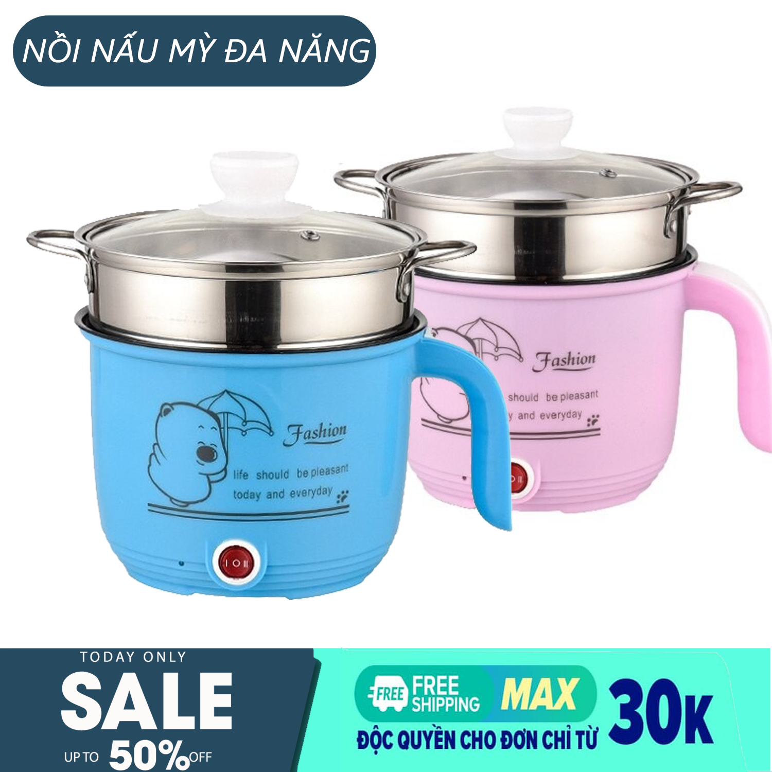 Ca nấu mỳ đa năng , siêu tốc - Ca mì 18cm có giá hấp INOX Cooking Pot, CA NẤU MÌ - ca nâu mì có lồng hấp 2 in 1 siêu tốc tiện lợi-nồi nấu mì mini kèm lồng hấp 18cm có quai cầm nhỏ gọn đáng yêu
