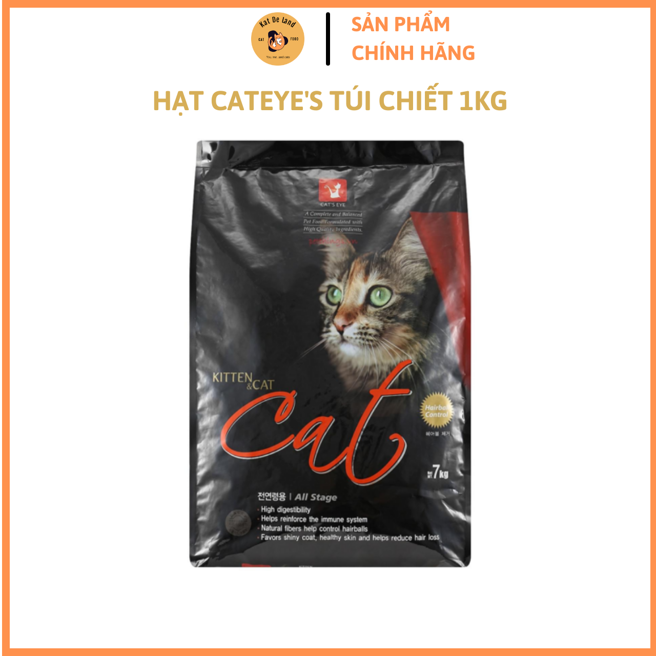 Thức Ăn Mèo CATEYES , Hạt Cateyes Cân bằng dinh dưỡng