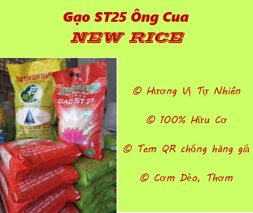 Gạo st25 đặc sản sóc trăng -