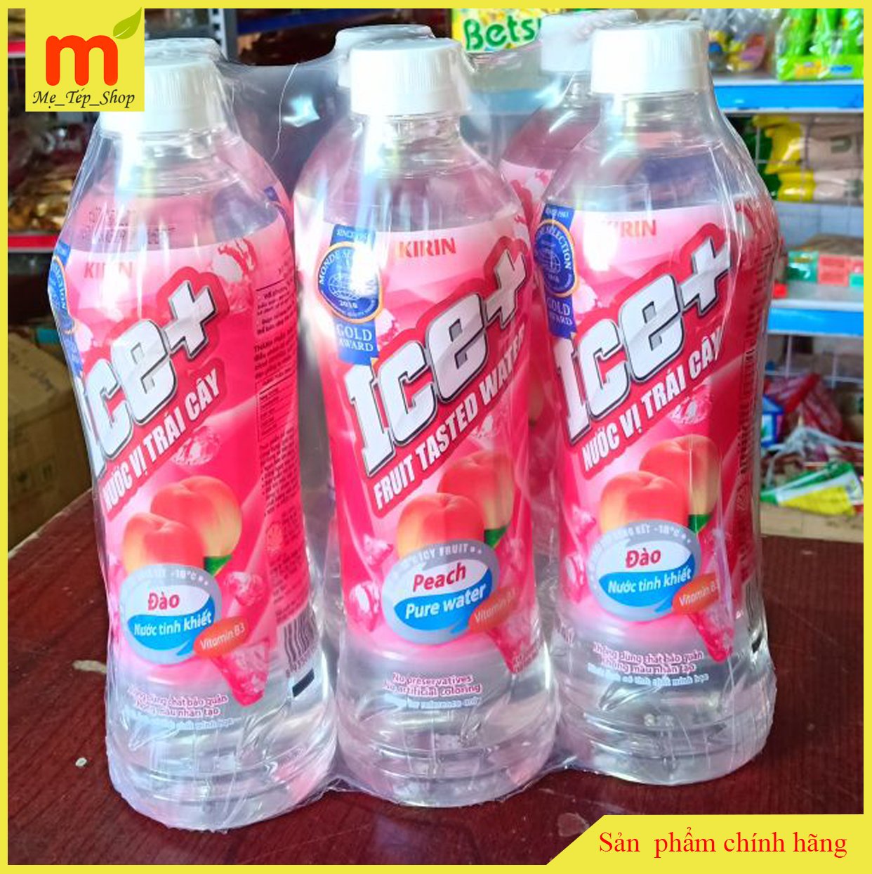 Combo 6 chai Ice vị đào chai 500ml