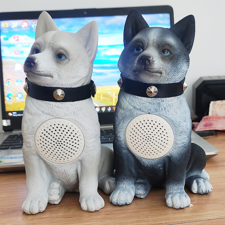 Loa bluetooth hình con chó husky m242 chống nước âm siêu trầm