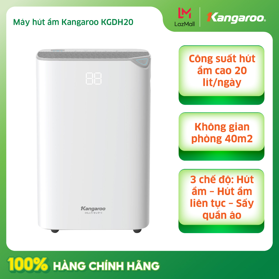 Máy hút ẩm kangaroo kgdh20 - hàng chính hãng