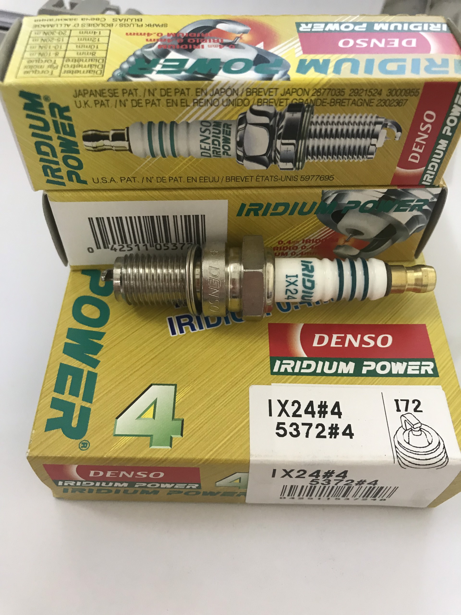 Bugi Denso Iridium power IX24 cho xe Suzuki GN 125, SYM HUSKY và SYM Wolf