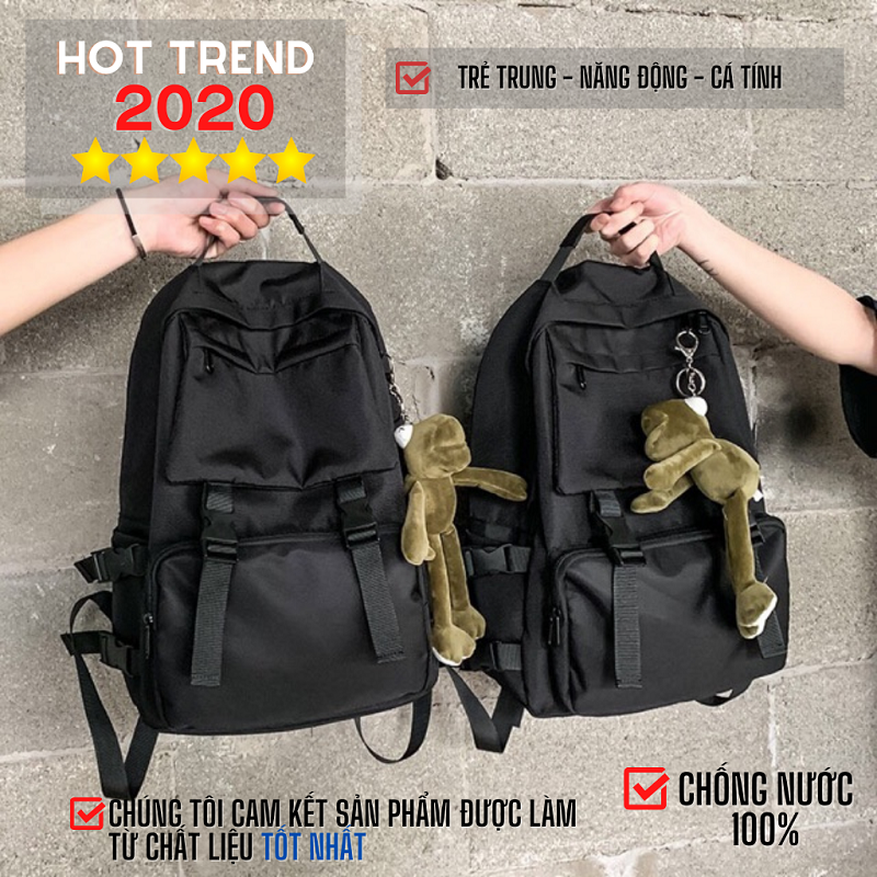 Balo chống nước - Unisex nam nữ - vải xịn - nhiều ngăn chi tiết tiện dụng - có ngăn đựng laptop