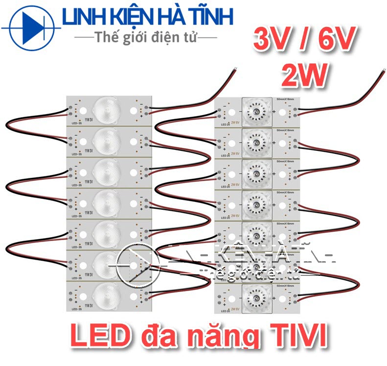 Dây LED đa năng tivi 20-120 inch hàn sẵn 7 bóng 1 dây