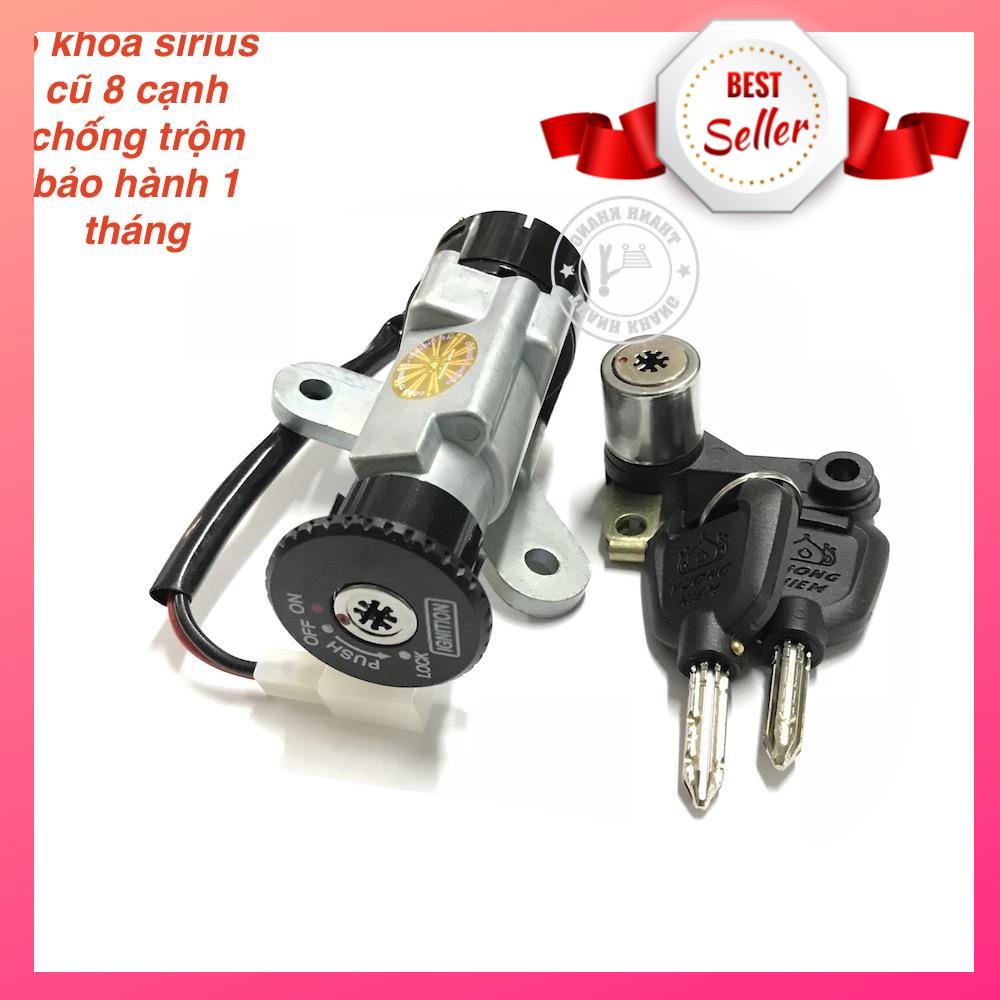 Khóa xe máy sirius 8 cạnh có kèm khóa yên chống bẻ khóa giúp bảo vệ xế yêu của bạn tuyệt vờichìa khóa sang chảnh 8 khía thể hiện đẳng cấp thanh khang 006000758,Sản Phẩm Chất Lượng, Gian Hàng Uy Tín, Giá Cả Cực Tốt, Mua Ngay.