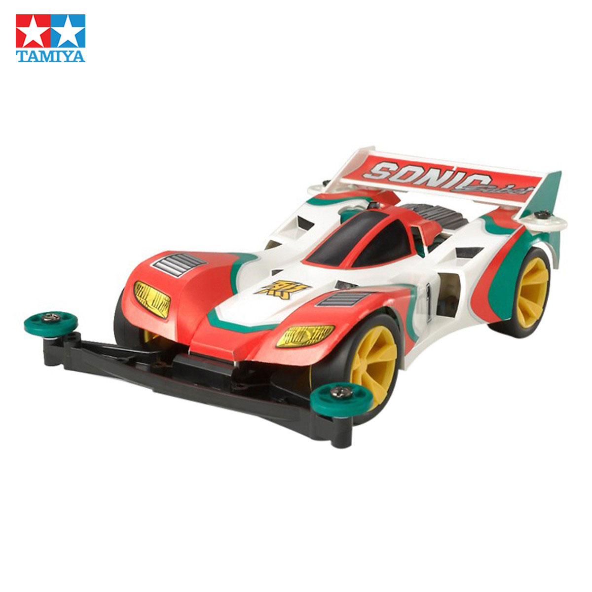 Xe đua mô hình lắp ráp – Chính hãng Nhật Bản – Sonic Saber Super II - Tamiya mini 4WD – Nhựa ABS cao cấp dành cho trẻ từ 6 tuổi trở lên – MS.19432