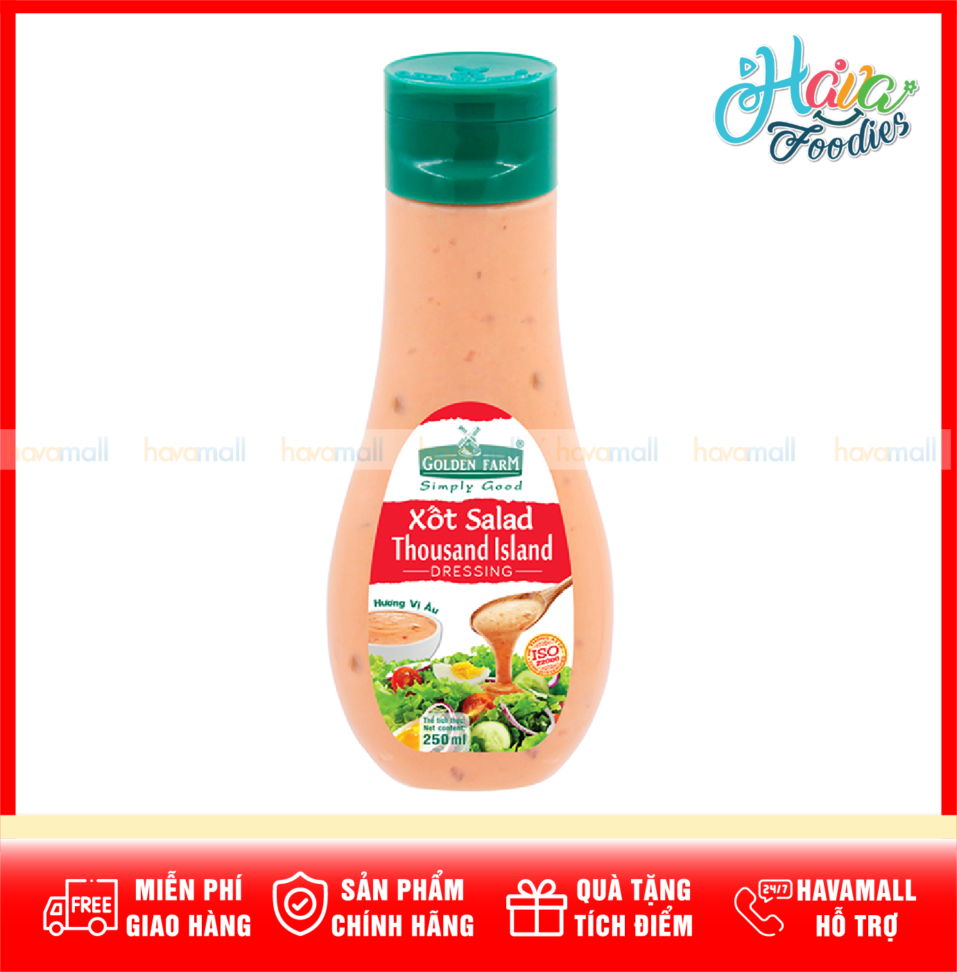 [Phù hợp ăn kiê.ng] Sốt Salad Thousand Island Golden Farm