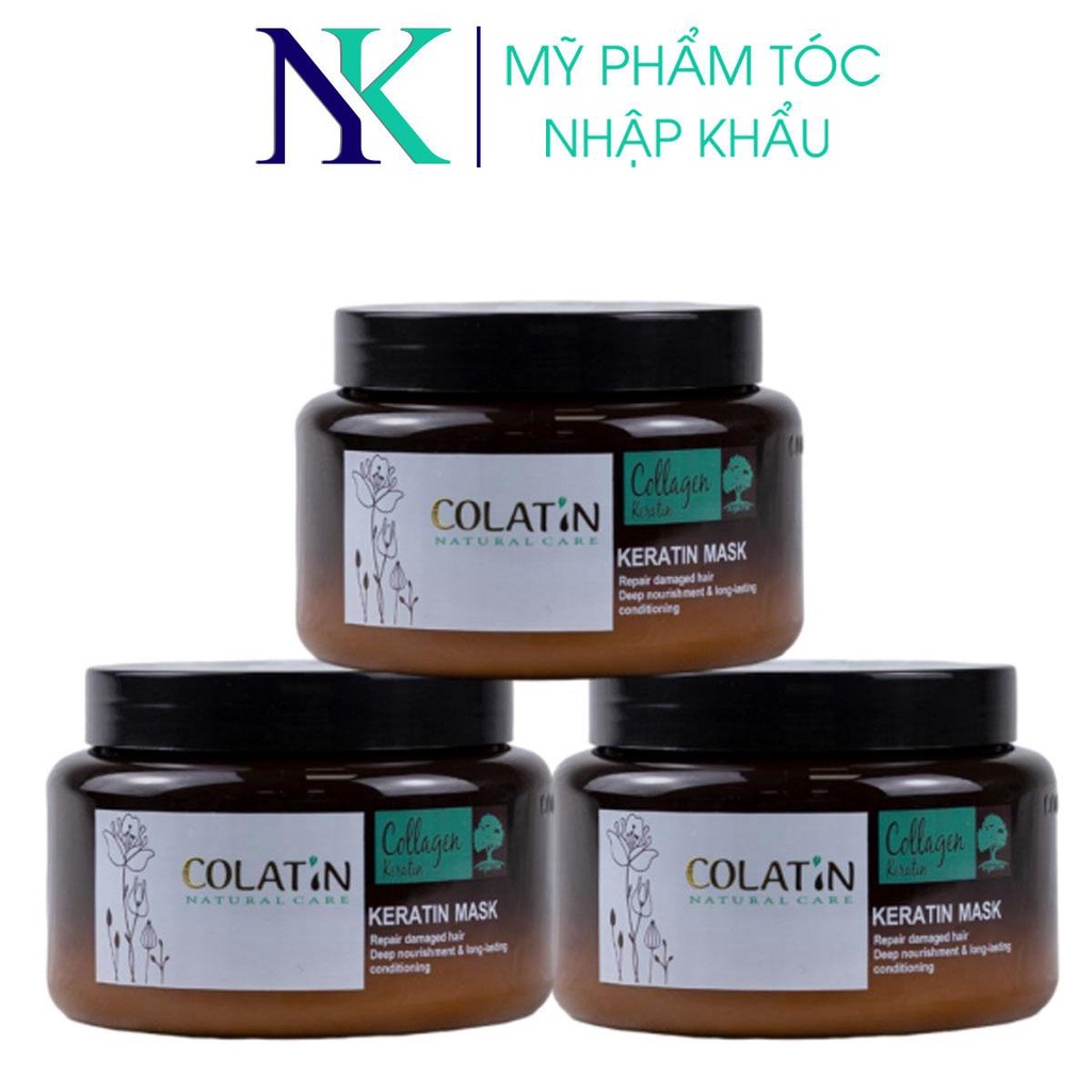 Hấp dầu phục hồi tóc chuyên sâu colatin keratin 500ml