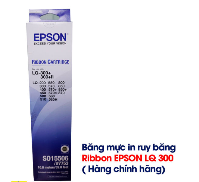 Ruy bang LQ300 chính hãng. Hộp mực ruy băng