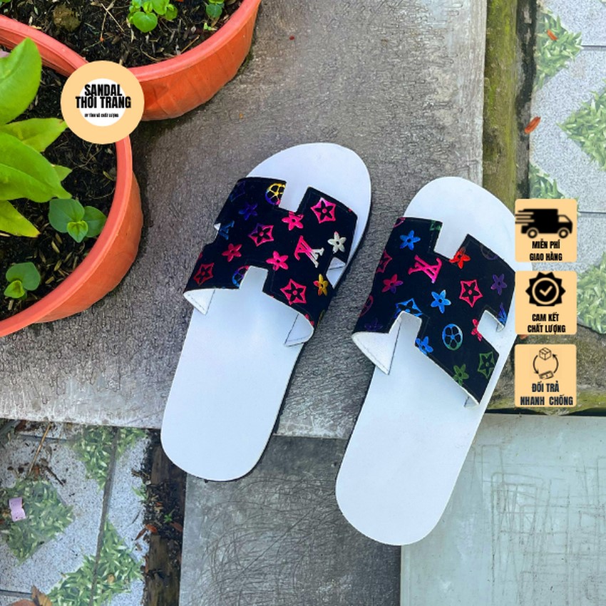 Dép Nữ Quai Ngang Chữ H Sandal Thời Trang Dép sandal nữ quai ngang Kiểu Mới Đi Học Đi Chơi  Full Size 30-44 Nam Nữ