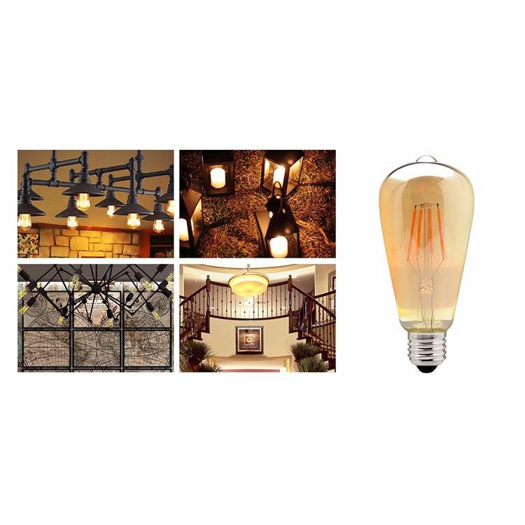 Bóng đèn led edison st64 vàng nắng