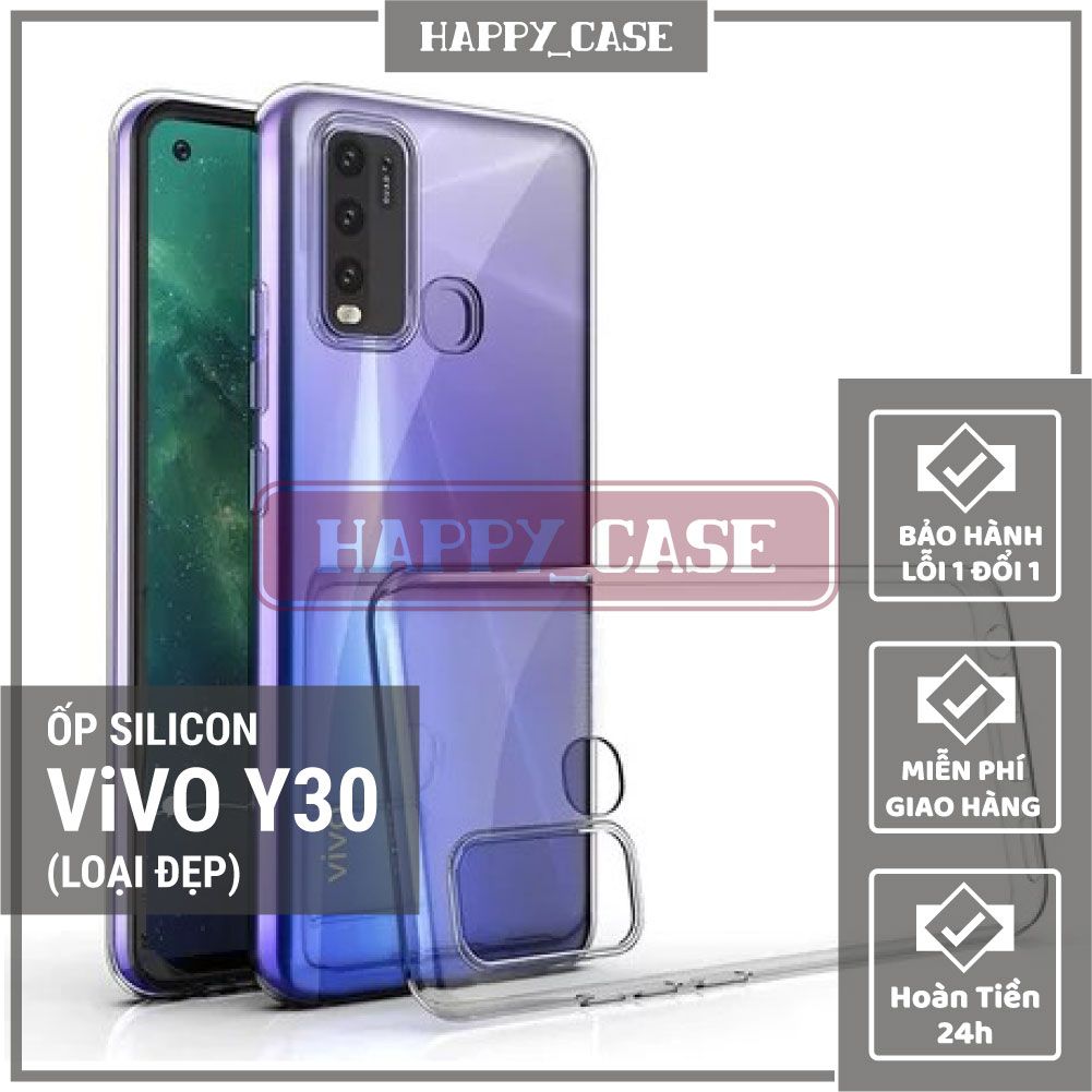 Ốp lưng điện thoại vivo y30 thin transparent silicon