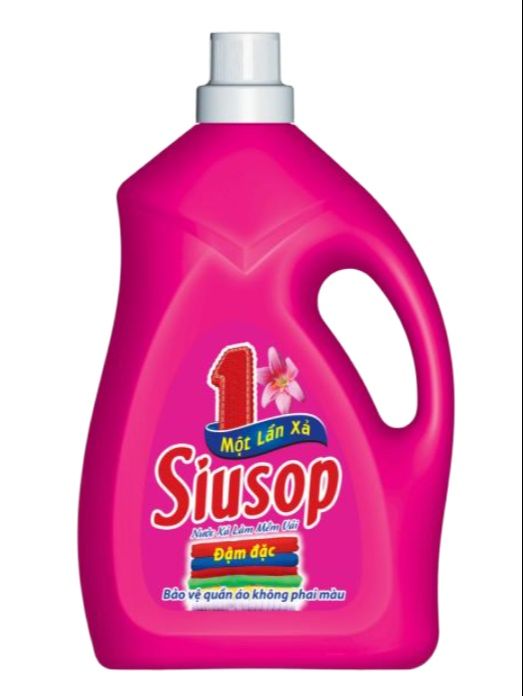 Nước xả vải siusop đậm đặc 1 lần xả 3.6kg - màu hồng