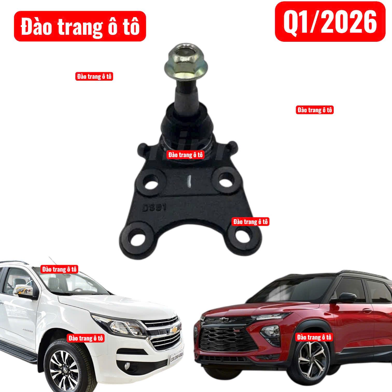 Rô tuyn trụ dưới cho xe chevrolet trailblazer và colorado 2017 đến 2020 hệ thống đánh lái xe ô tô CB0616