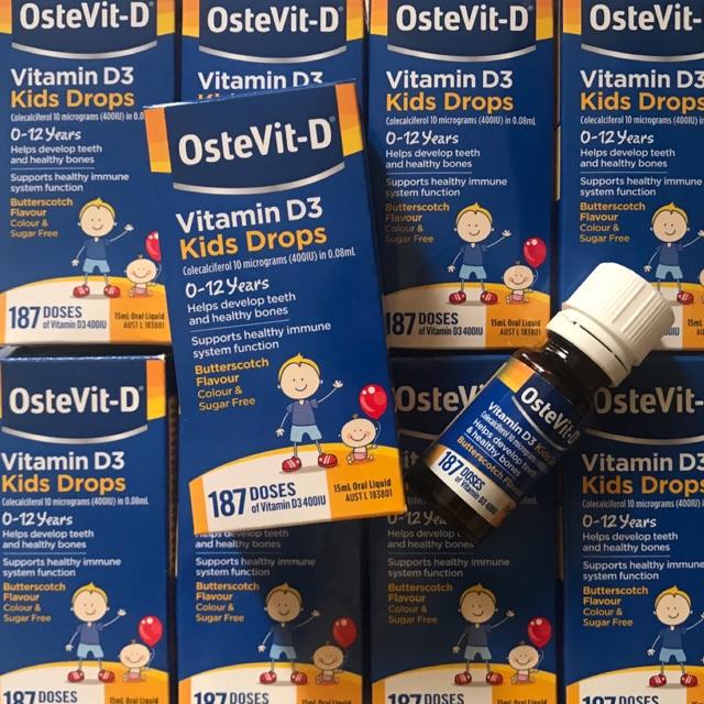 Vitamin D3 Ostevit D Drops Cho Bé 0 – 12 Tuổi ( Mẫu Mới) | Lazada.vn