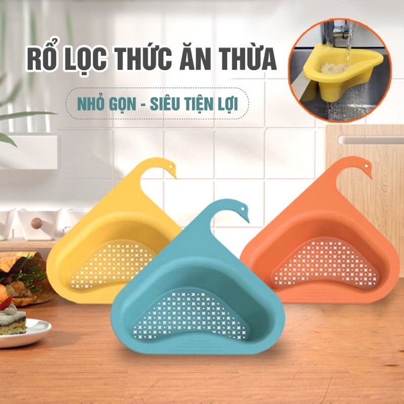 [MIễn phí vận chuyển] Khay lọc rác bồn rửa chén có móc treo kiểu THIÊN NGA hot nhất - giao màu ngẫu nhiên