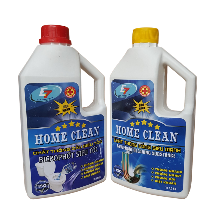 Thông cầu thông cống E7 Home Clean chính hãng SIÊU MẠNH