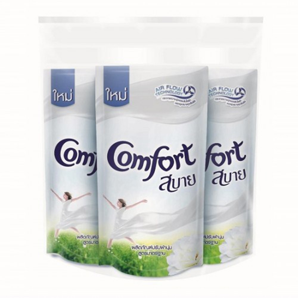 Combo 3 Túi Nước xả vải Comfort Thái bịch 500ml - Màu Trắng