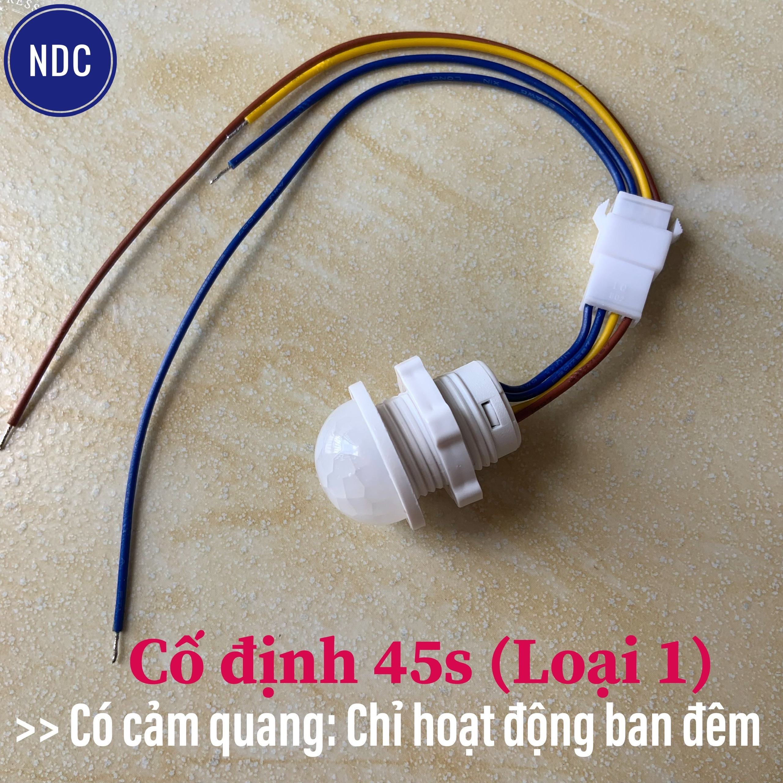 Công Tắc Cảm Biến Chuyển Động Hồng Ngoại (LOẠI 1) Cố Định 45s 220V AC