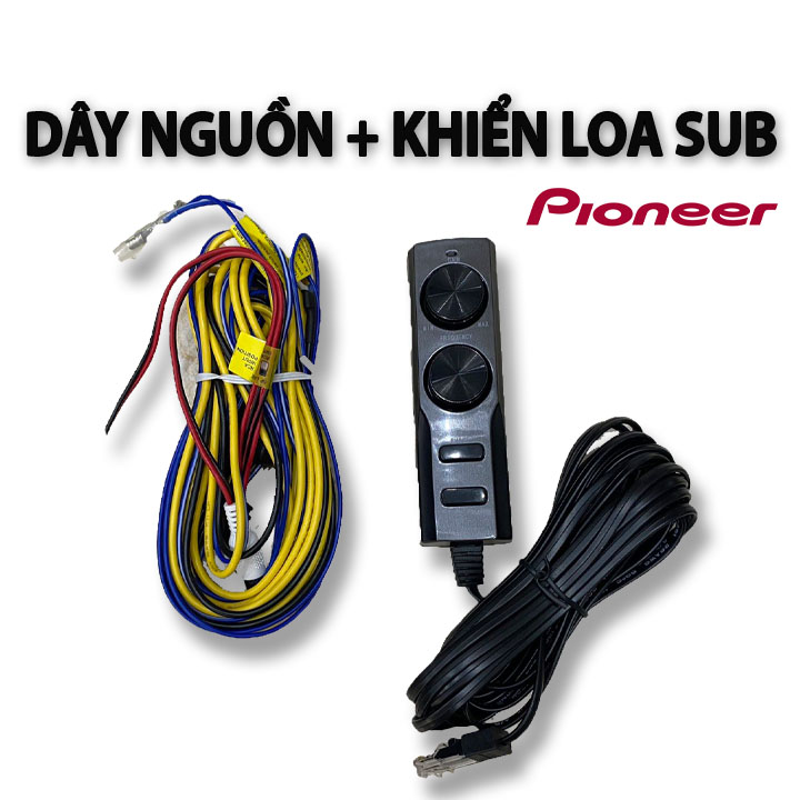 Hcm-dây nguồn loa sub +khiển loa sub gầm ghế pioneer ts - wx130da