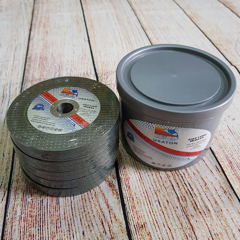 Hộp 50 viên đá cắt sắt đá cắt inox 100mm - 50 lưỡi cắt sắt inox 1 tấc đĩa cắt cho máy mài máy cắt cầm tay