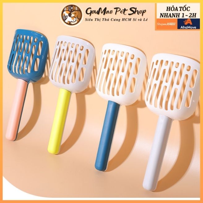 Xẻng xúc cát phân mèo, xẻng dọn vệ sinh phân mèo - goumao pet