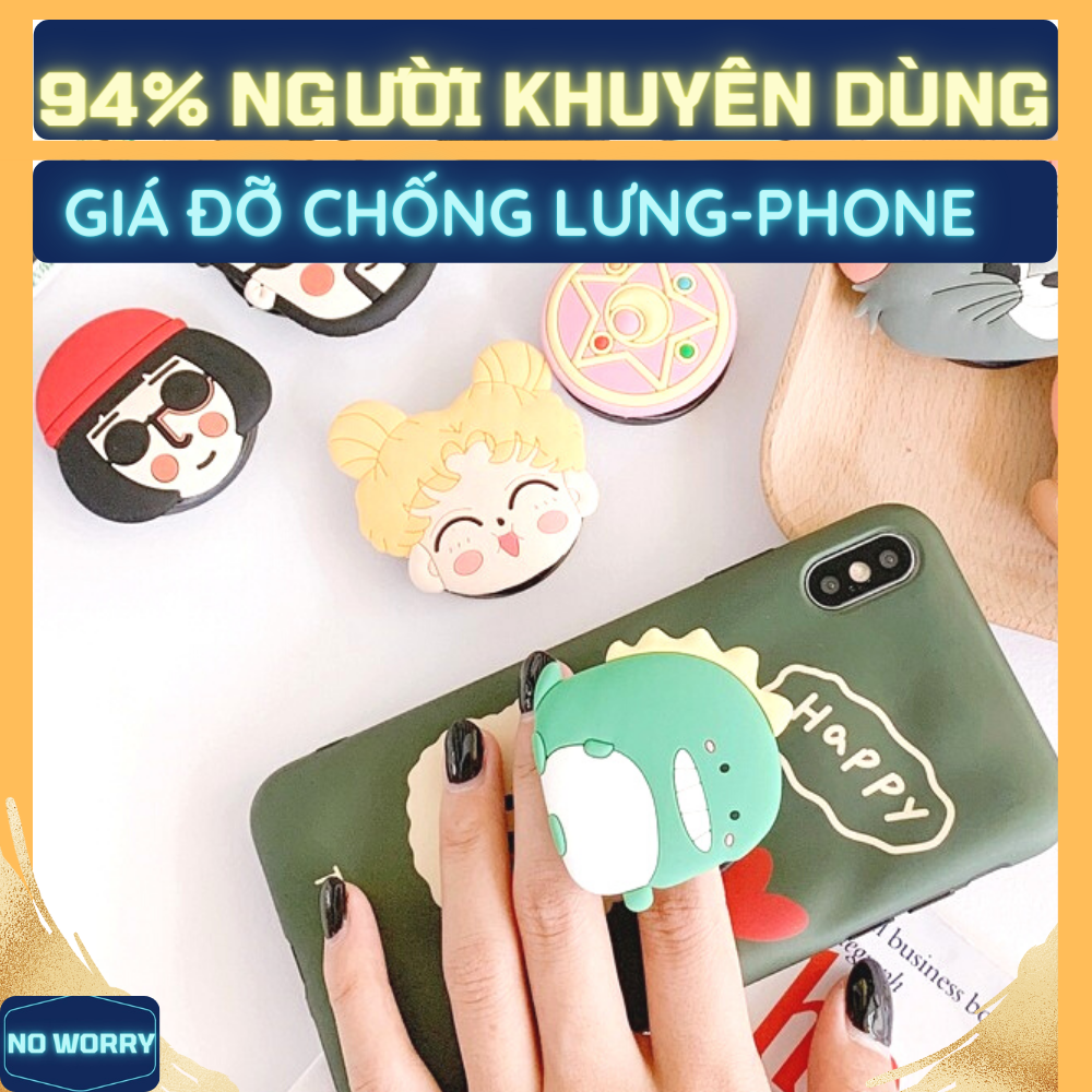Giá Đỡ Chống Lưng Cho Phụ Kiện Điện Thoại Tai Nghe Bluetooth Không Dây Pin Dự Phòng Case [No Worry]