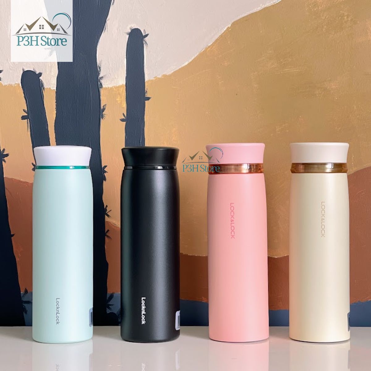 Bình Giữ Nhiệt siêu nhẹ Lock&Lock Feather Light Ring Tumbler LHC4131 (450ml) LHC4244 (460ml)