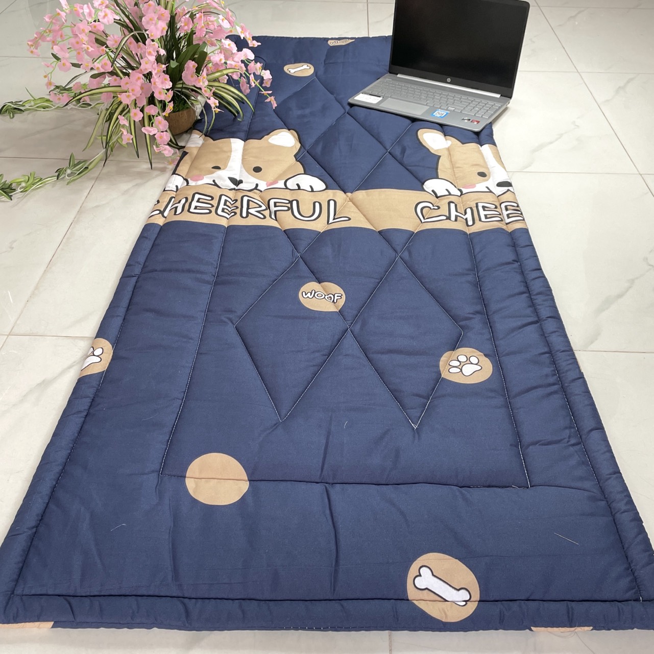 Nệm văn phòng- nệm ngủ văn phòng gấp gọn 80x190 có gối + túi dựng tiện lợi
