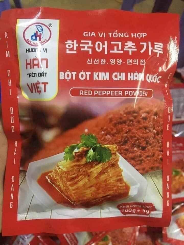 200g ớt bột hàn quốc làm kim chi, ớt bột làm mì cay hàn quốc