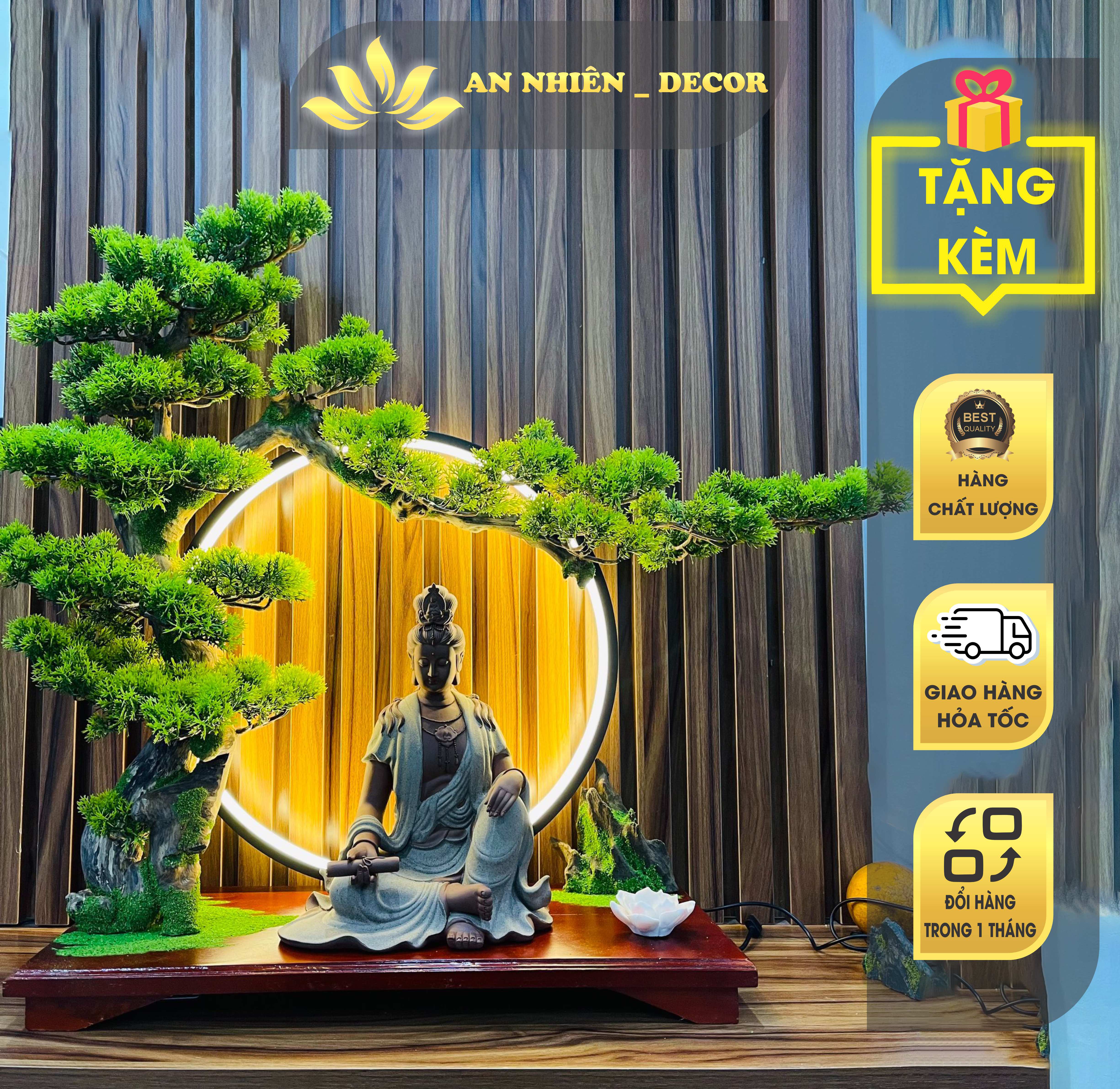 Bộ tiểu cảnh bonsai cao cấp, bonsai thủ công trang trí, tiểu cảnh trang trí phòng khách, bàn trà
