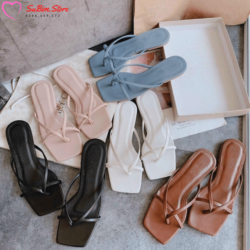 [Ảnh thật] Guốc/Dép Bệt Kẹp Ngón Quai Mảnh Mềm Thời Trang– SuBim.Store