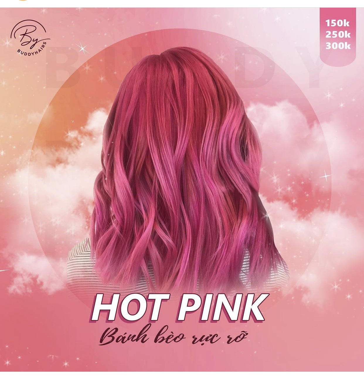 Bộ nhuộm tóc màu Hot Pink trendy (tặng trợ nhuộm, tặng gang tay, hướng dẫn sử dụng), Hàng chuẩn, bền màu 6 tháng