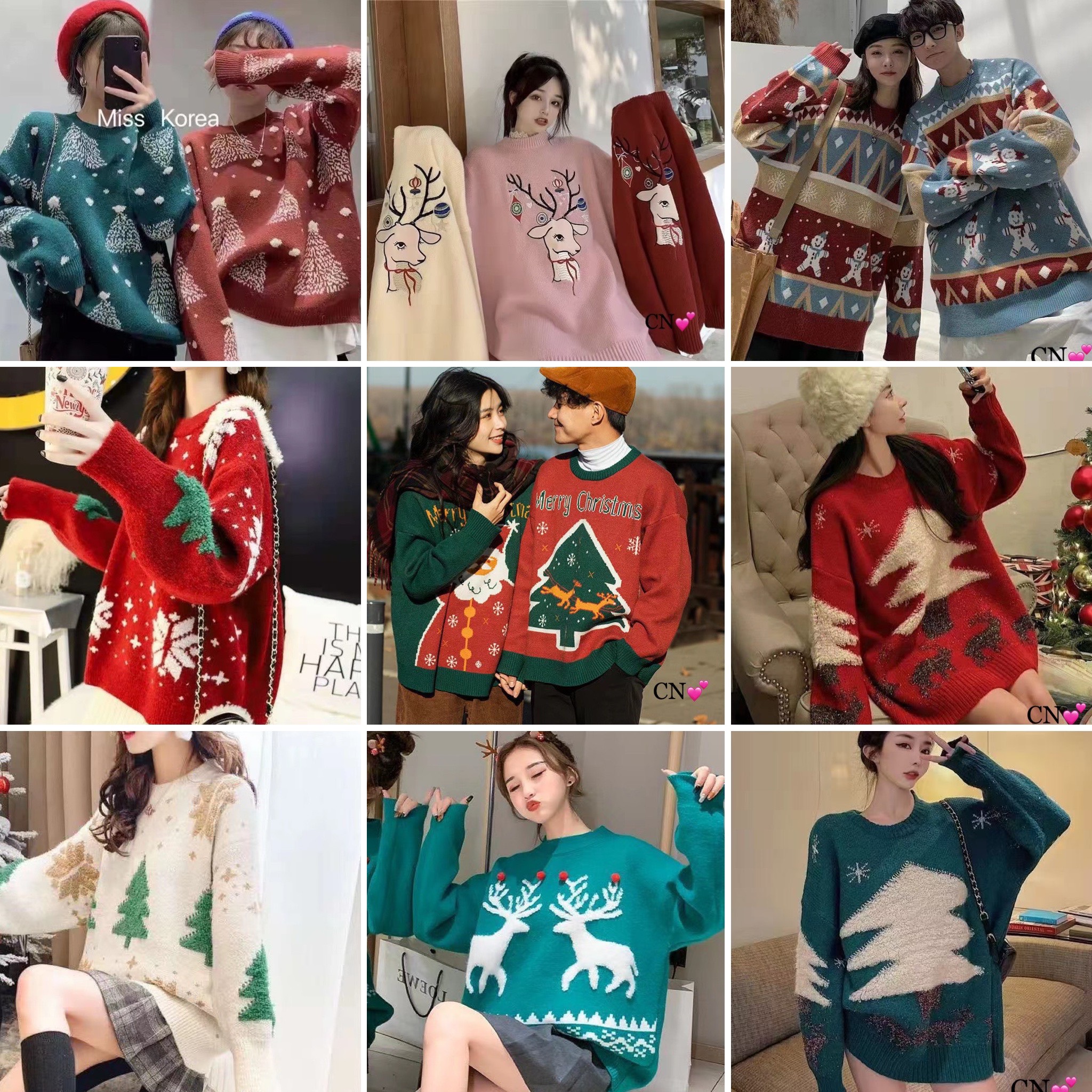 Áo len Noel Giáng sinh nhiều mẫu cực hot 2022 hàng QCCC