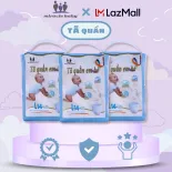 Bỉm tã quần Miracle Baby cho bé từ 6kg trở lên chất liệu Protein tơ tầm có 4 kích thước M16/L14/XL12/XXL10