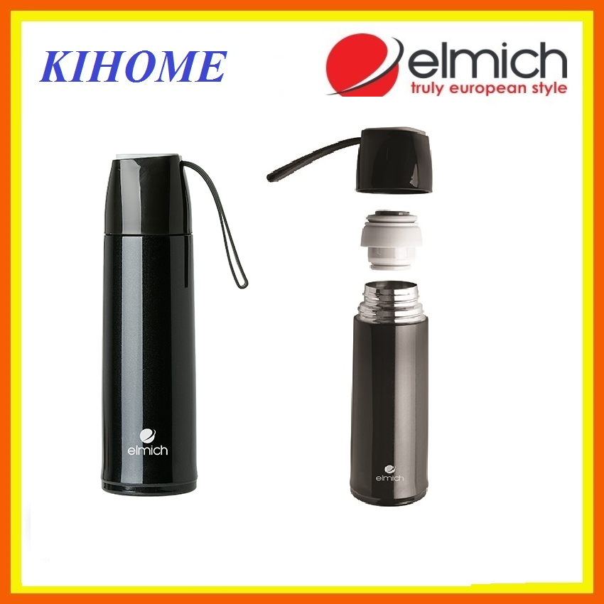 Phích giữ nhiệt Elmich inox 304 500ml EL3658 500ml Đế silicone chống trơn trượt.