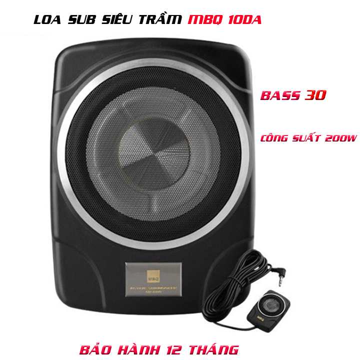 LOA SUB GẦM GHẾ Ô TÔ MBQ 10DA ÂM BASS SIÊU TRẦM, SỐNG ĐỘNG, CÔNG SUẤT LỚN, ĐẬP CĂNG ĐÉT.