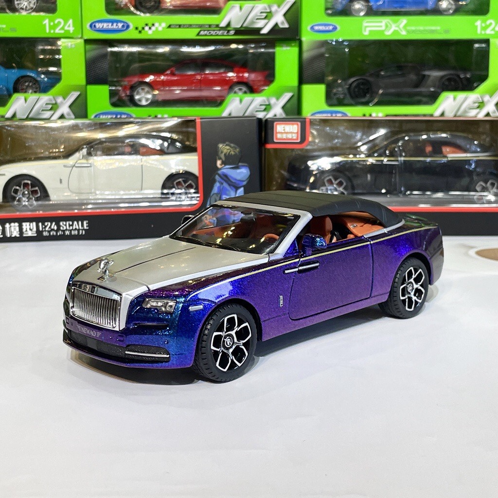 Mô hình xe Rolls Royce Dawn mui trần tỉ lệ 1:24 Newao