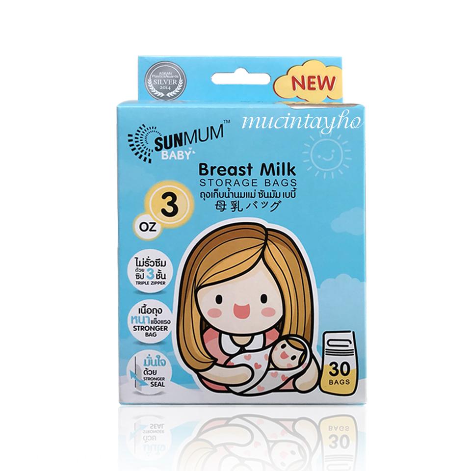 Túi trữ sữa 100ml Sunmum Thái Lan