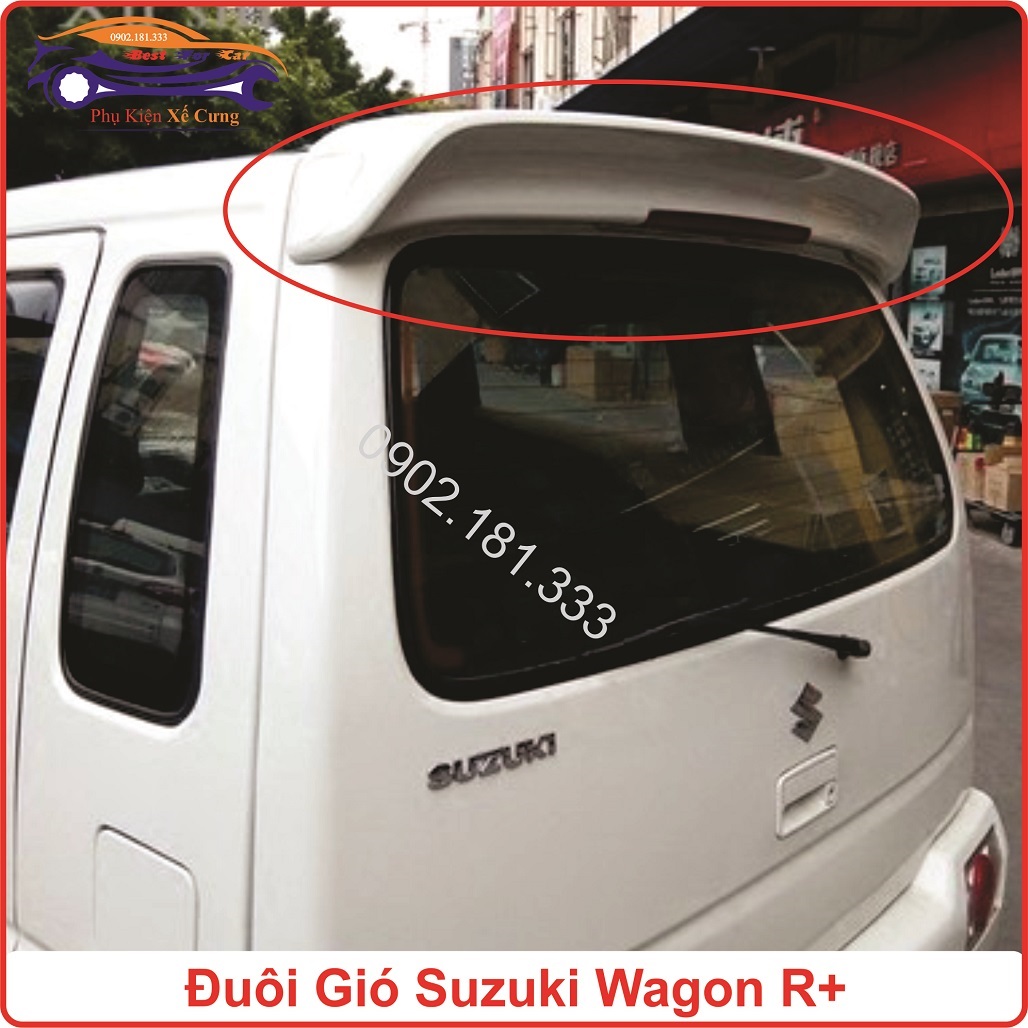 Đuôi gió suzuki wagon r+ kèm đèn led