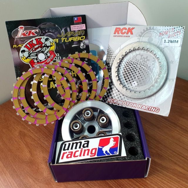 Combo nồi Uma Racing 5 lò xo + bố nồi IKK + lá sắt RCK dành cho Honda Winner, Sonic